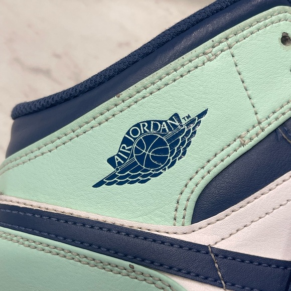 *USED* Air Jordan 1 Mid Mint Foam - Picture 5 of 14